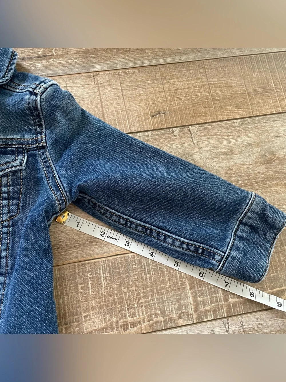 Gap Baby Denim Jacket 12-18 Months Soft Stretch Jean Trucker Medium Wash